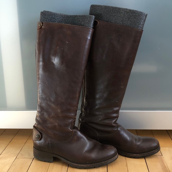 Frye Women's Melissa Button Back-Zip Boot Size 8 - Picture 1 of 10